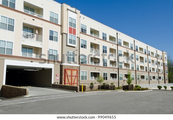 Modern Apartment Building Parking Garage Stock Photo Edit Now