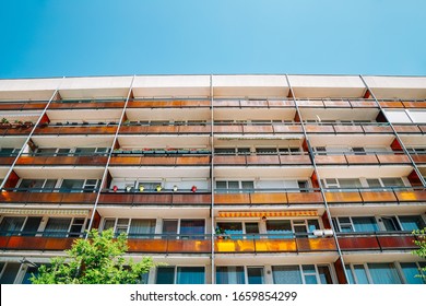 Modern apartment building in Veszprem, Hungary