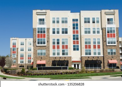 Modern Apartment Complex Exterior