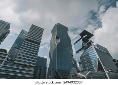 Modern Architectural Marvels Against a Dramatic Sky   - Powered by Shutterstock