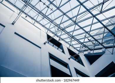 Modern Architectural Skylight Structure From Indoor A Building