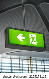 Modern Architecture In Airport And Exit Sign