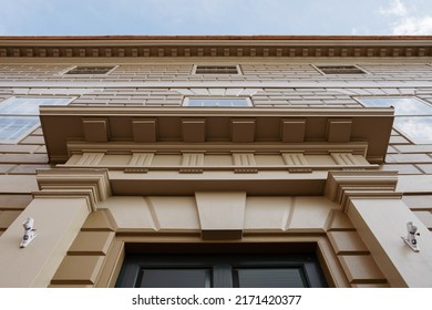 Modern Architecture Building. Abstract Architectural Building Facade. Modern Urban Street Photography.