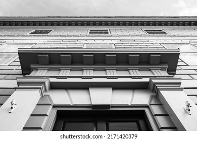 Modern Architecture Building. Abstract Architectural Building Facade. Modern Urban Street Photography.