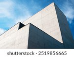 Modern architecture, detail of the facade of a modern building, abstract background