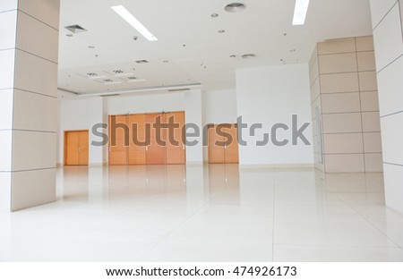 Modern architecture of large business conference center . 
