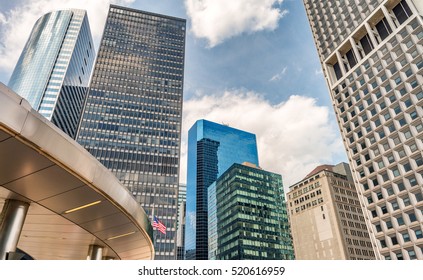 Modern Architecture And Skyline Of Downtown Manhattan, NYC - USA.