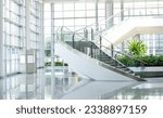 Modern architecture with stairs in a business conference center