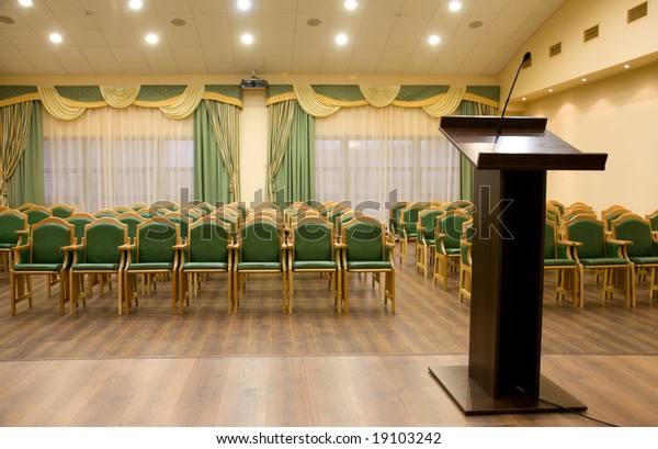 Modern Auditorium Hall Presentation Tribune Education Interiors