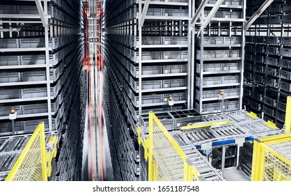Modern Automated Warehouse Management System.