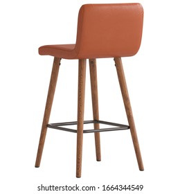 Modern Bar Stool For Kitchen Or Restaurant On White Background