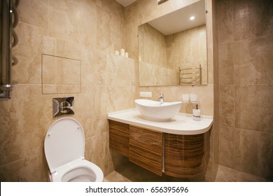 Modern bathroom interior after renovation