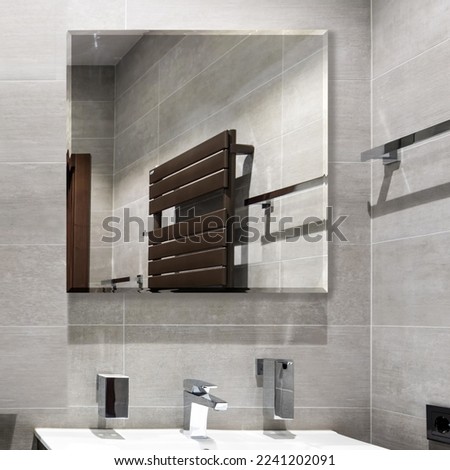 Modern Bathroom Interior Wall Mirrors