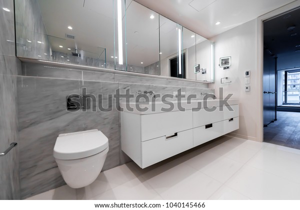 Modern Bathroom Washroom Interior Design Stock Photo Edit