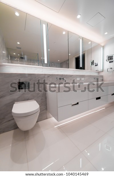 Modern Bathroom Washroom Interior Design Stock Photo Edit