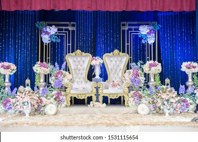 Malay Traditional Wedding Stage Decoration Images Stock Photos