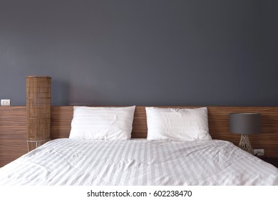 Modern bedroom design, Double bed.