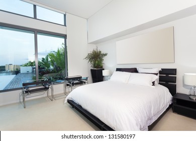 Modern Bedroom In Luxury Apartment