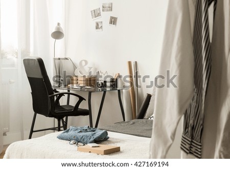 Similar – Image, Stock Photo airy | cloth on hook II