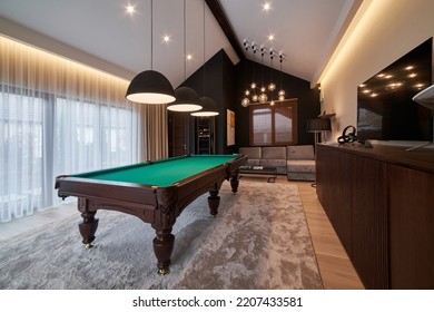 Modern Billiard Room Beautiful Table 260nw 2207433581 