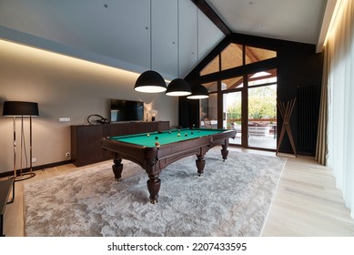 Modern Billiard Room Beautiful Table 260nw 2207433595 