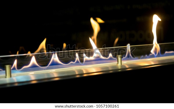 Modern Bio Fireplot Fireplace On Ethanol Stock Photo Edit Now