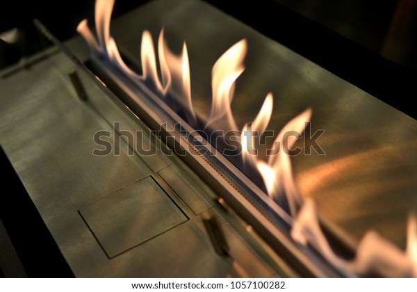 Modern Bio Fireplot Fireplace On Ethanol Stock Photo Edit Now