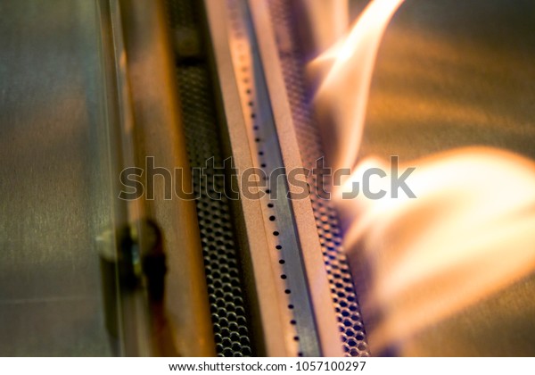 Modern Bio Fireplot Fireplace On Ethanol Stock Photo Edit Now