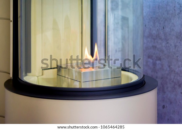 Modern Bio Fireplot Fireplace On Ethanol Stock Photo Edit Now