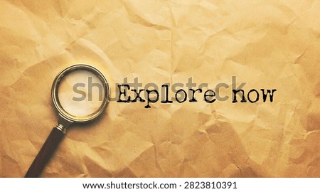 Modern black button with explore now