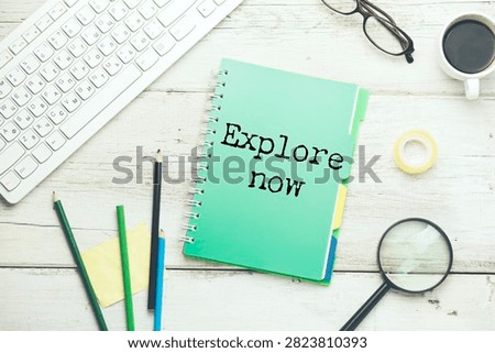 Modern black button with explore now