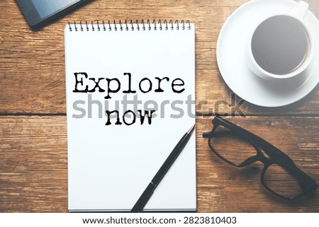 Modern black button with explore now