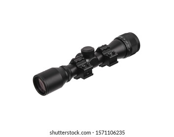 Modern Black Optical Scope Weapon Isolated Stock Photo 1571106235 ...