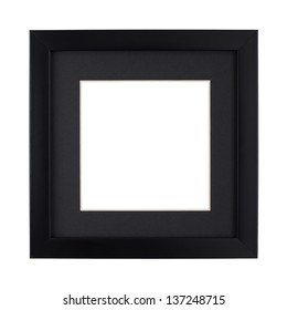 Modern Black Picture Frame With Clipping Path