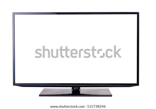 Modern Blank Flat Screen Tv Set Stock Photo (Edit Now) 115738246