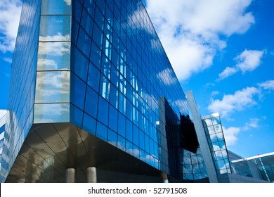 Modern Blue Office Building