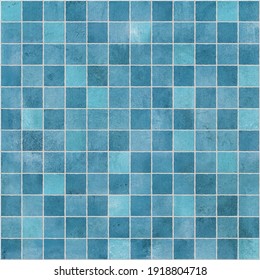 Modern Blue Sky Ceramic Tile Mosaic Texture Material. Great For Interior Design