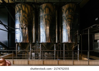 Modern brewery. Crafr beer production line. - Powered by Shutterstock