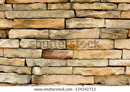 Modern brick stone wall