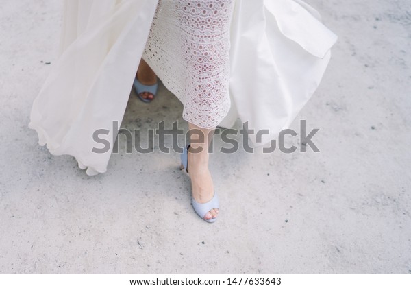 Modern Bridal Fashion Closeup Brides White Stock Photo Edit Now