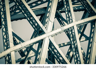 Modern Bridge Frame Closeup Filtered Image Stock Photo 330975266 ...