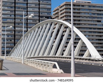 Modern Bridge In The Valencia Spain