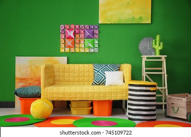 Modern Bright Child's Room Interior