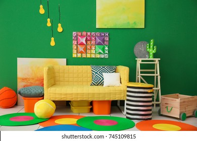 Modern Bright Child's Room Interior