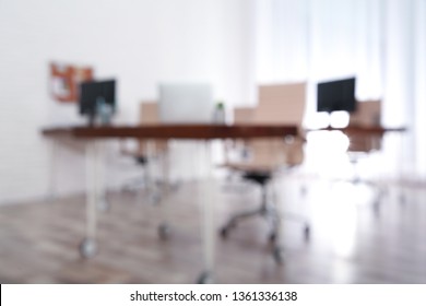 Modern Brightly Lit Office Bokeh Effect Stock Photo 1361336138 ...