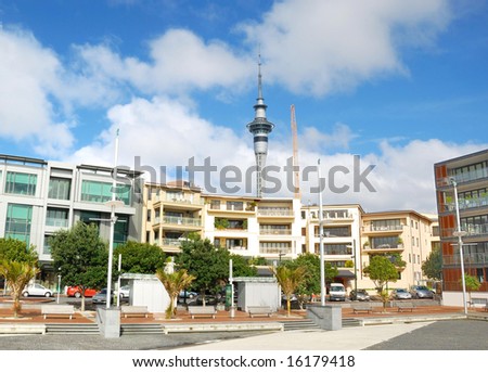modern building in Auckland city, New Zealand
