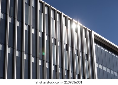 Modern Building Exterior Sun Reflection On Stock Photo 2139836331 ...