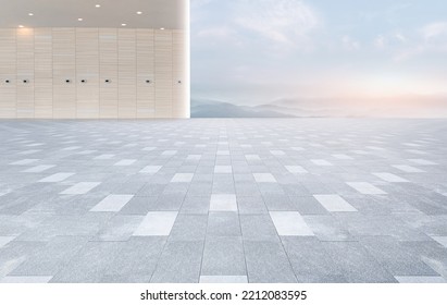 Modern Building Interior Ground Background