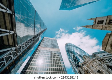 Modern Building, London City, Abstract Background