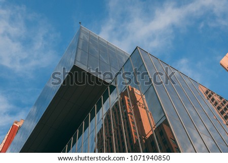 modern building on blue sky